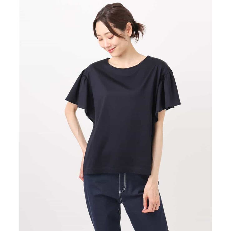 フレアースリーブ天竺カットソー/接触冷感/洗える | MK MICHEL KLEIN | 詳細画像23 