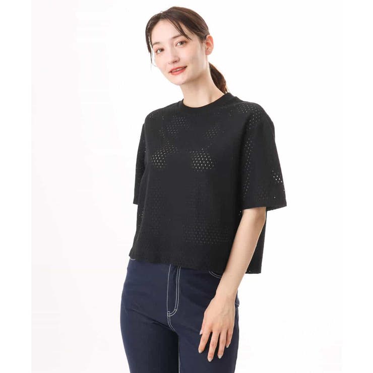 [洗える]ドット調アイレット レースTシャツ | MK MICHEL KLEIN | 詳細画像29 