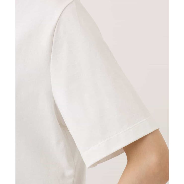 [洗える]シフォン切替えフロッキーロゴTシャツ | MK MICHEL KLEIN | 詳細画像21 