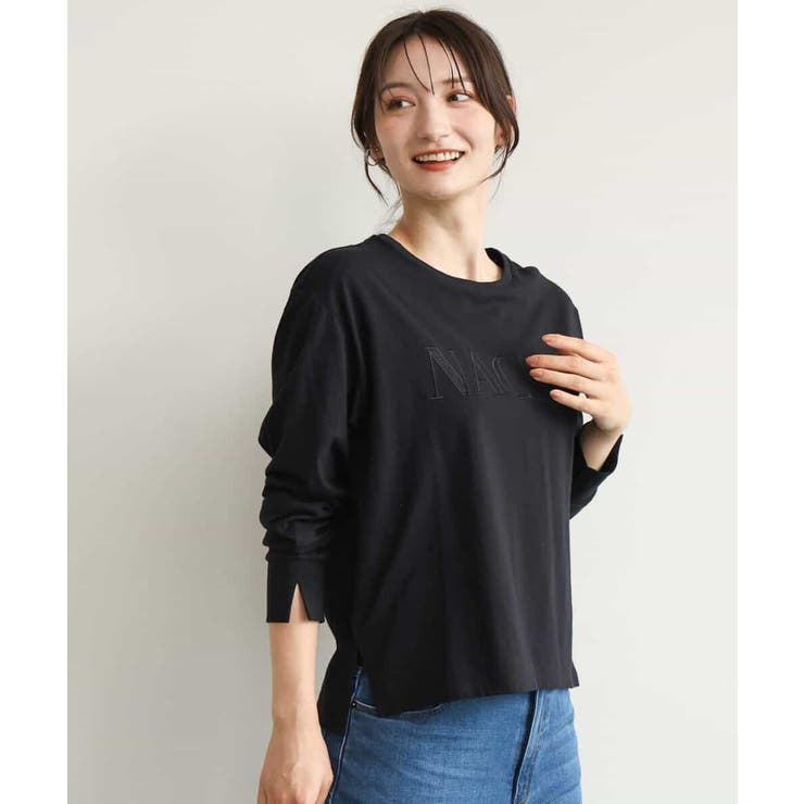 [洗える]レース刺繍ロゴロンT | MK MICHEL KLEIN | 詳細画像18 