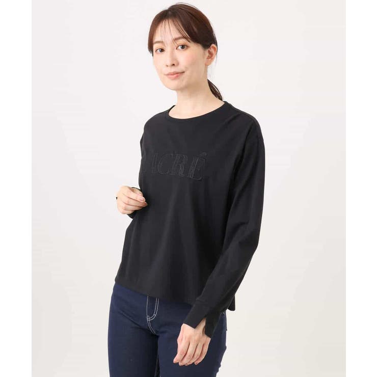 [洗える]レース刺繍ロゴロンT | MK MICHEL KLEIN | 詳細画像23 