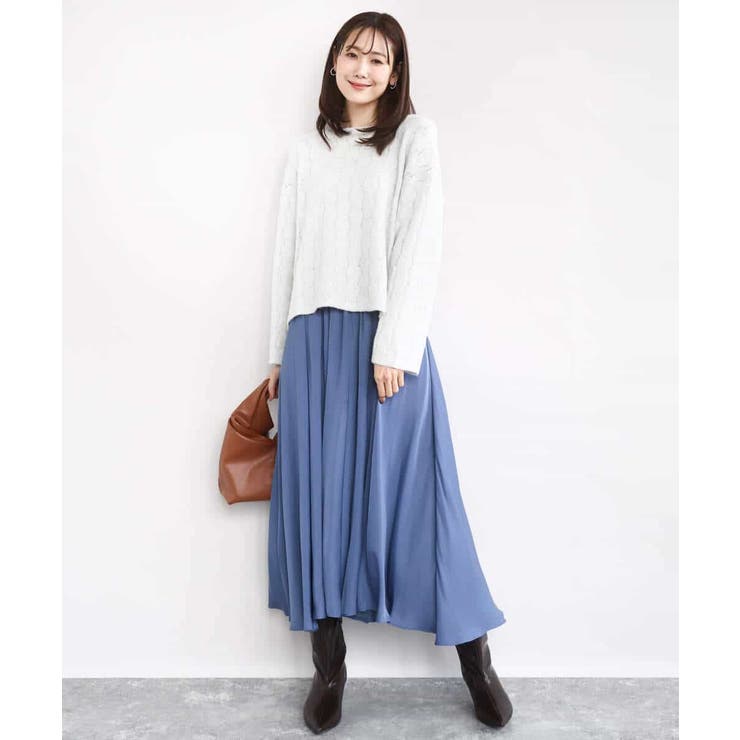 起毛サテンガウチョパンツ/洗える | MK MICHEL KLEIN | 詳細画像11 