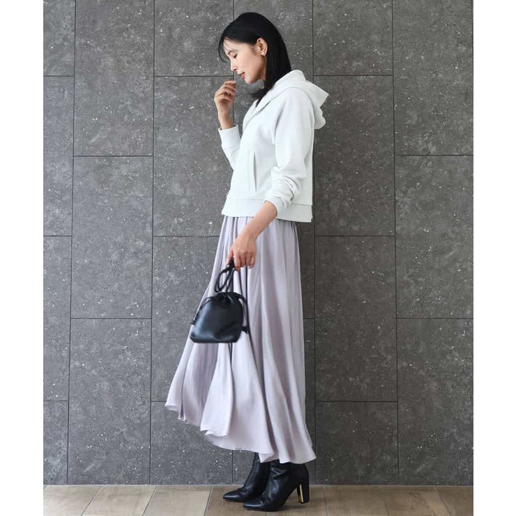 起毛サテンガウチョパンツ/洗える | MK MICHEL KLEIN | 詳細画像2 