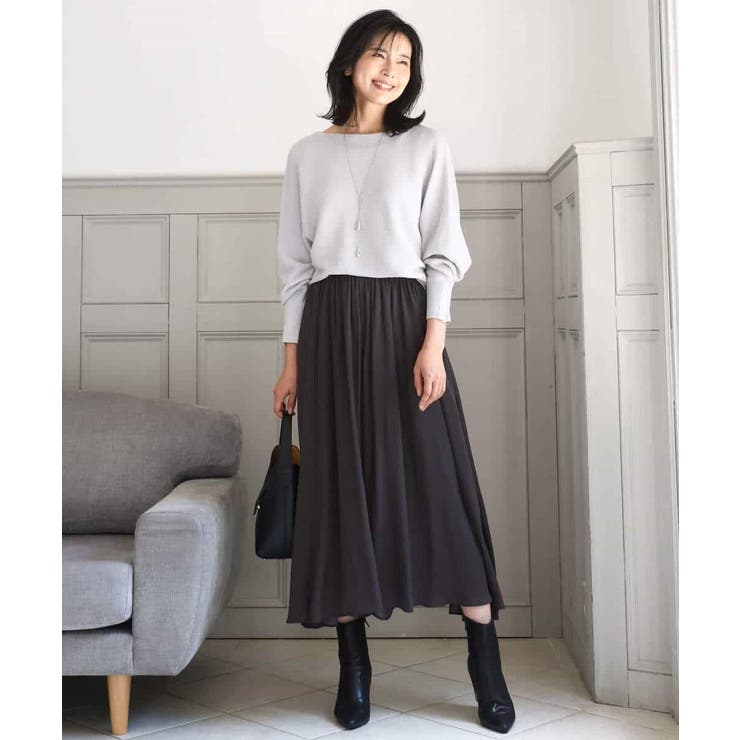 起毛サテンガウチョパンツ/洗える | MK MICHEL KLEIN | 詳細画像33 