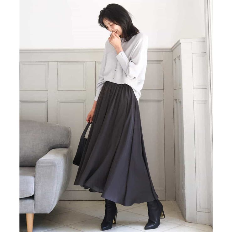 起毛サテンガウチョパンツ/洗える | MK MICHEL KLEIN | 詳細画像34 