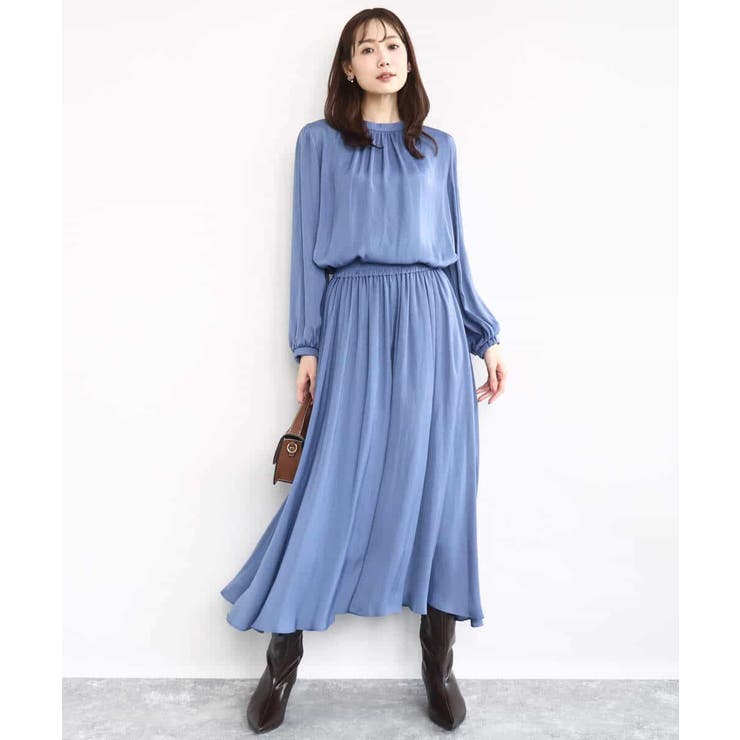 起毛サテンガウチョパンツ/洗える | MK MICHEL KLEIN | 詳細画像9 