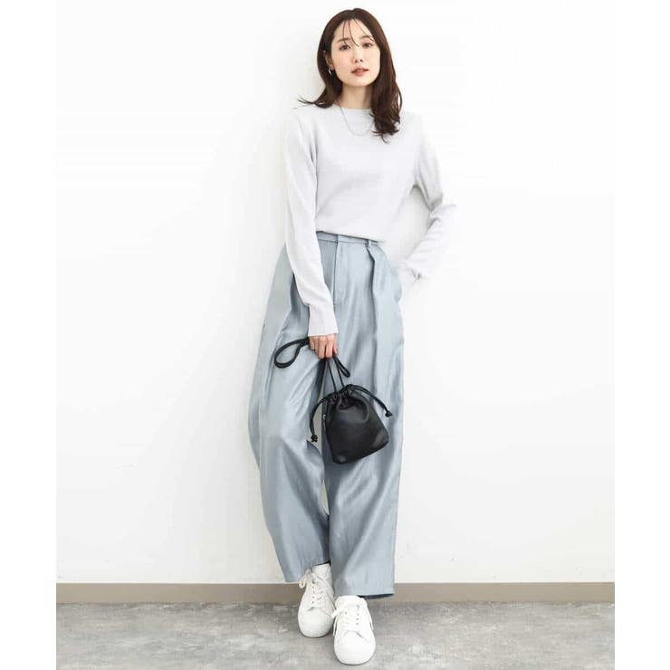 サテン地バレルパンツ/洗える | MK MICHEL KLEIN | 詳細画像27 