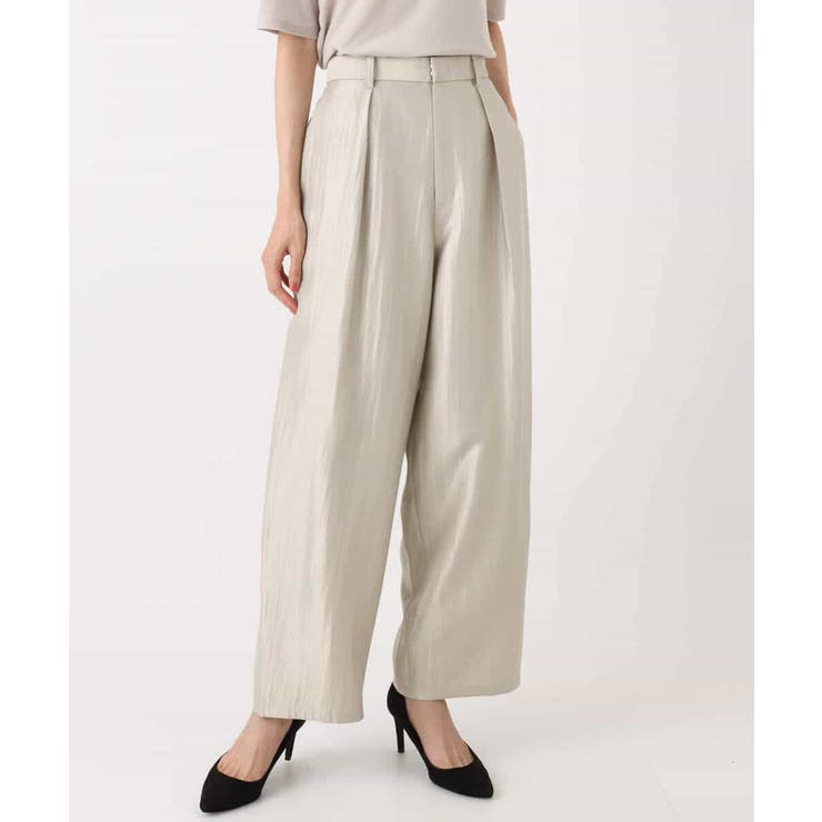 サテン地バレルパンツ/洗える | MK MICHEL KLEIN | 詳細画像29 