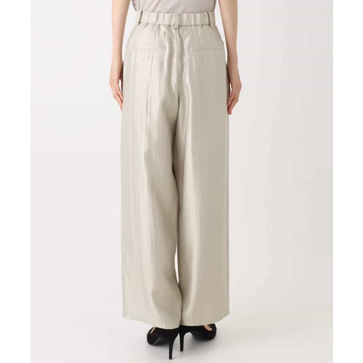 サテン地バレルパンツ/洗える | MK MICHEL KLEIN | 詳細画像31 