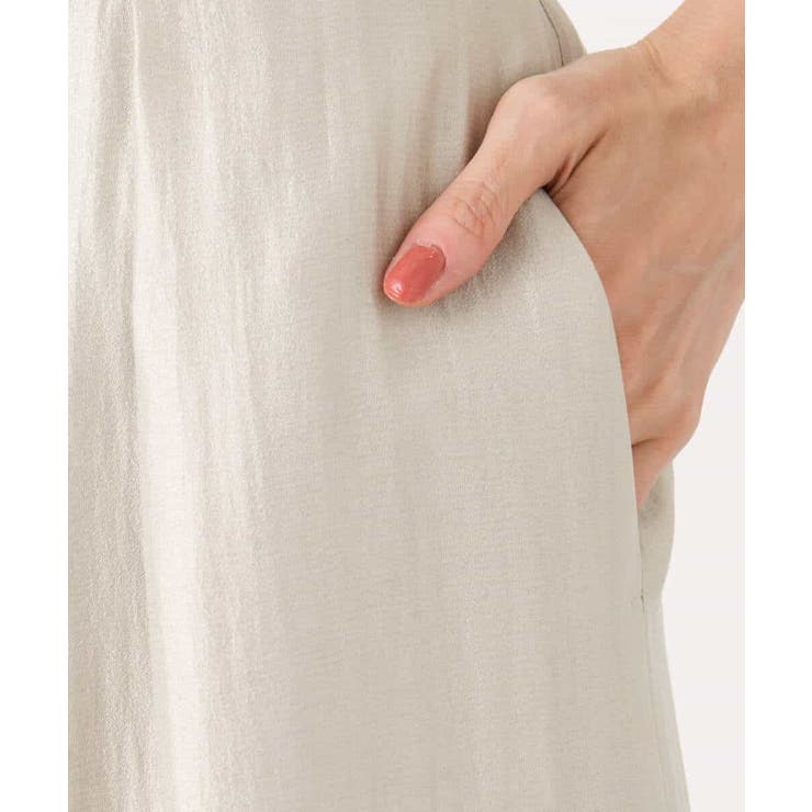 サテン地バレルパンツ/洗える | MK MICHEL KLEIN | 詳細画像34 