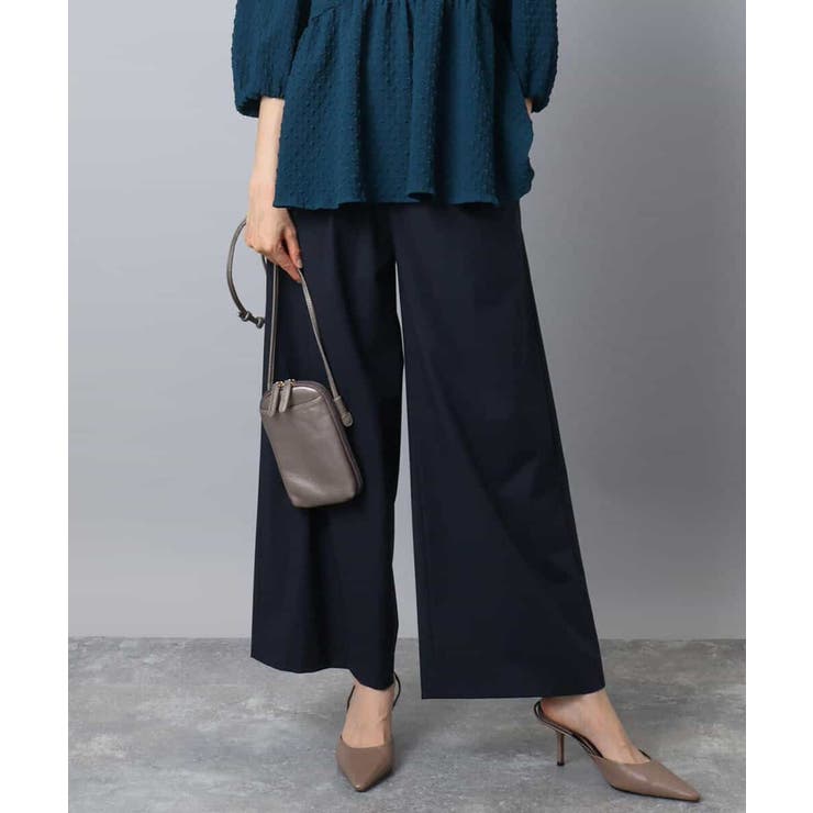 ストレートワイドパンツ(ストライプ・無地)/洗える | MK MICHEL KLEIN | 詳細画像19 