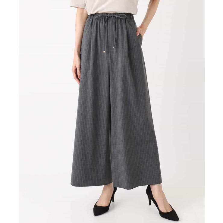 ストレートワイドパンツ(ストライプ・無地)/洗える | MK MICHEL KLEIN | 詳細画像64 