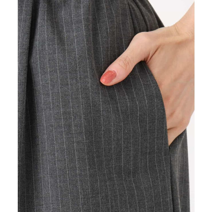 ストレートワイドパンツ(ストライプ・無地)/洗える | MK MICHEL KLEIN | 詳細画像69 