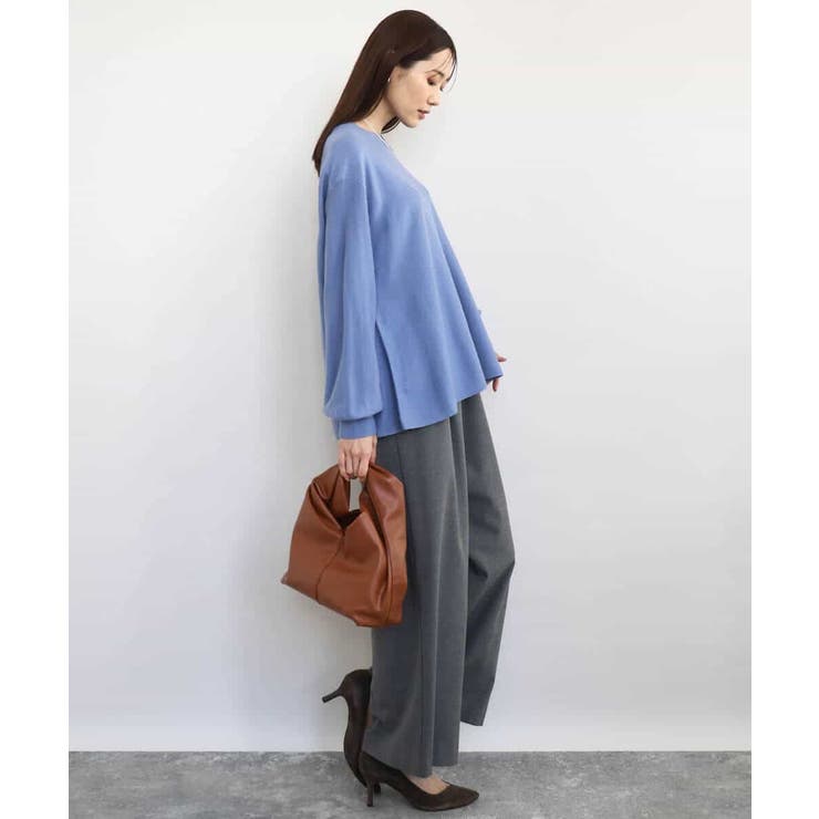 裏起毛ワイドストレートプルオンパンツ/洗える | MK MICHEL KLEIN | 詳細画像15 