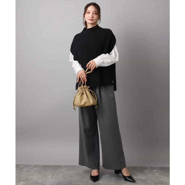 裏起毛ワイドストレートプルオンパンツ/洗える | MK MICHEL KLEIN | 詳細画像41 