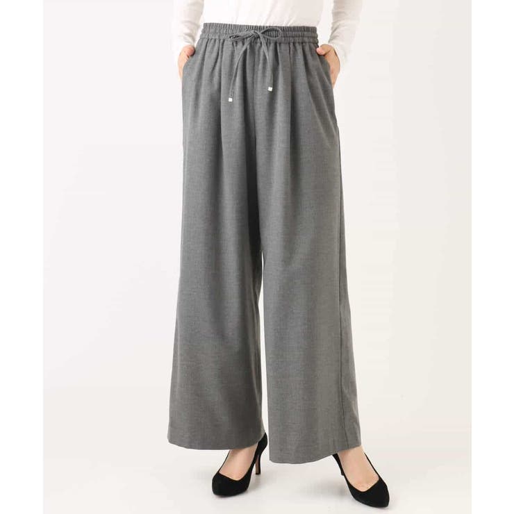 裏起毛ワイドストレートプルオンパンツ/洗える | MK MICHEL KLEIN | 詳細画像46 