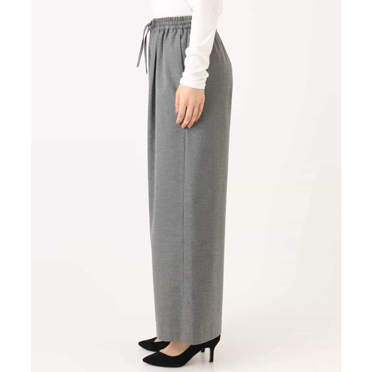 裏起毛ワイドストレートプルオンパンツ/洗える | MK MICHEL KLEIN | 詳細画像47 