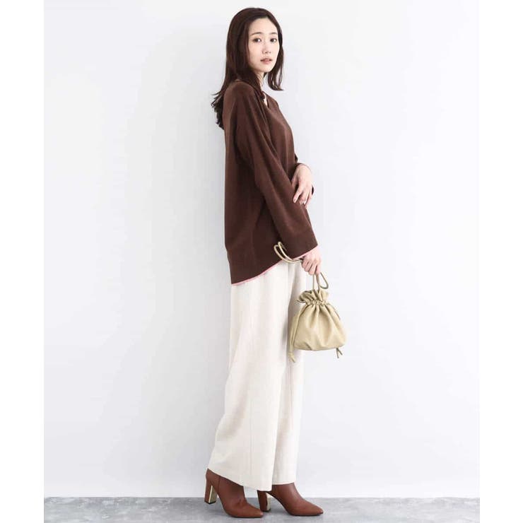 カラーツイードワイドパンツ/洗える | MK MICHEL KLEIN | 詳細画像10 