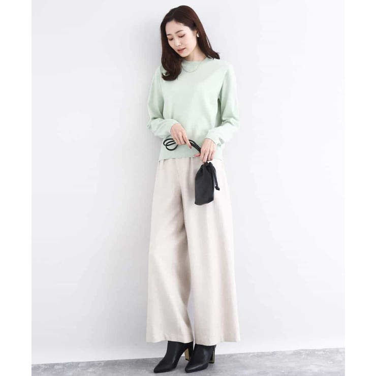 カラーツイードワイドパンツ/洗える | MK MICHEL KLEIN | 詳細画像20 