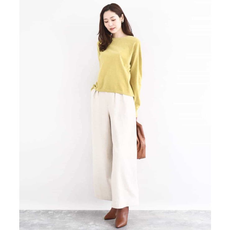 カラーツイードワイドパンツ/洗える | MK MICHEL KLEIN | 詳細画像25 