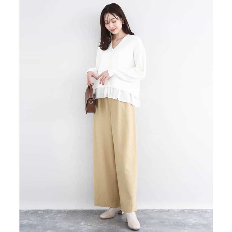 カラーツイードワイドパンツ/洗える | MK MICHEL KLEIN | 詳細画像32 