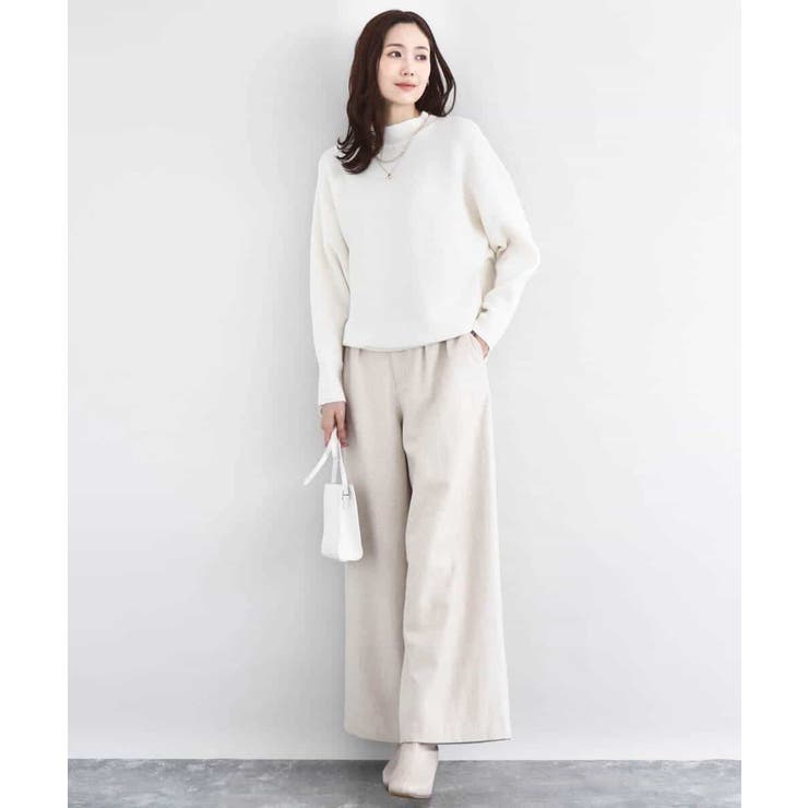 カラーツイードワイドパンツ/洗える | MK MICHEL KLEIN | 詳細画像4 