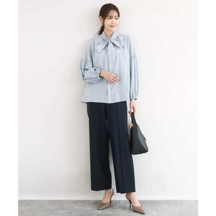 ダブルクロス セミワイドパンツ/セットアップ対応/洗える | MK MICHEL KLEIN | 詳細画像14 