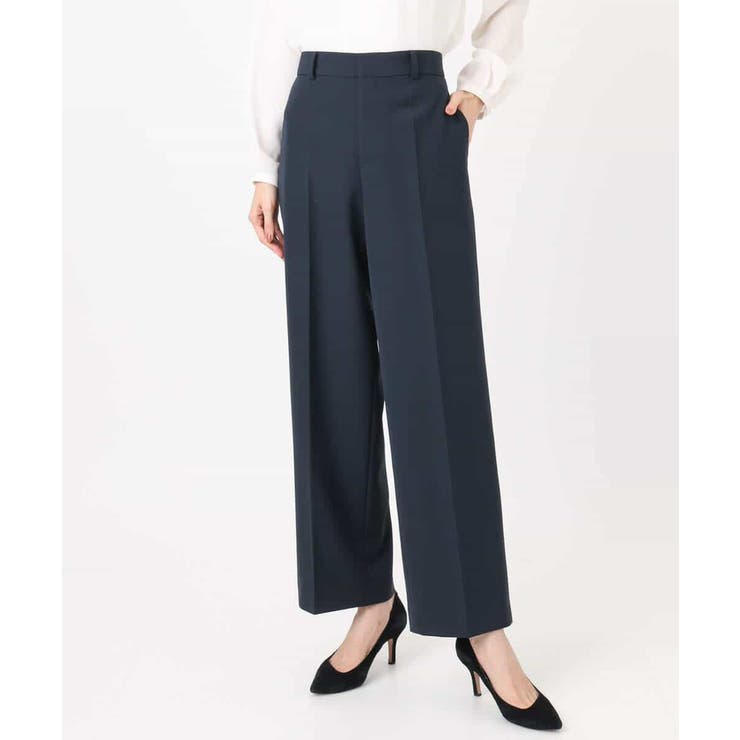 ダブルクロス セミワイドパンツ/セットアップ対応/洗える | MK MICHEL KLEIN | 詳細画像16 