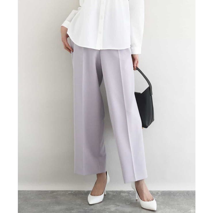 ダブルクロス セミワイドパンツ/セットアップ対応/洗える | MK MICHEL KLEIN | 詳細画像2 