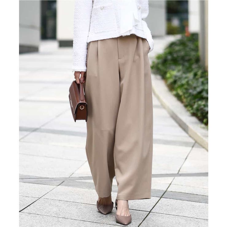 バレルシルエットパンツ/洗える | MK MICHEL KLEIN | 詳細画像1 