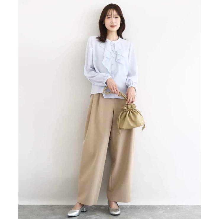 バレルシルエットパンツ/洗える | MK MICHEL KLEIN | 詳細画像3 