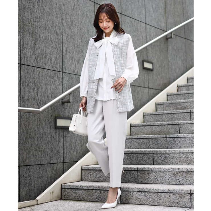 ダブルクロス テーパードパンツ/セットアップ対応/防シワ/ストレッチ/洗える | MK MICHEL KLEIN | 詳細画像10 