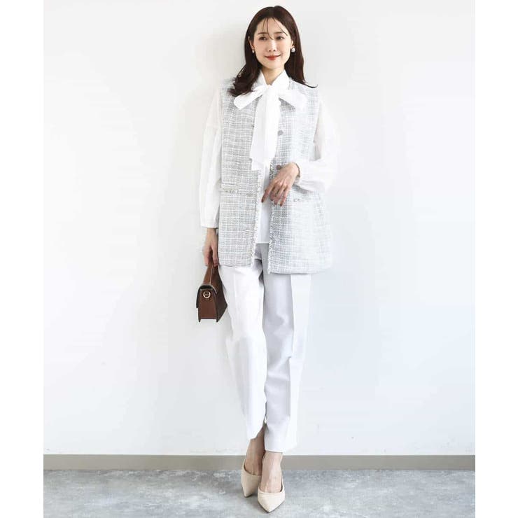 ダブルクロス テーパードパンツ/セットアップ対応/防シワ/ストレッチ/洗える | MK MICHEL KLEIN | 詳細画像23 