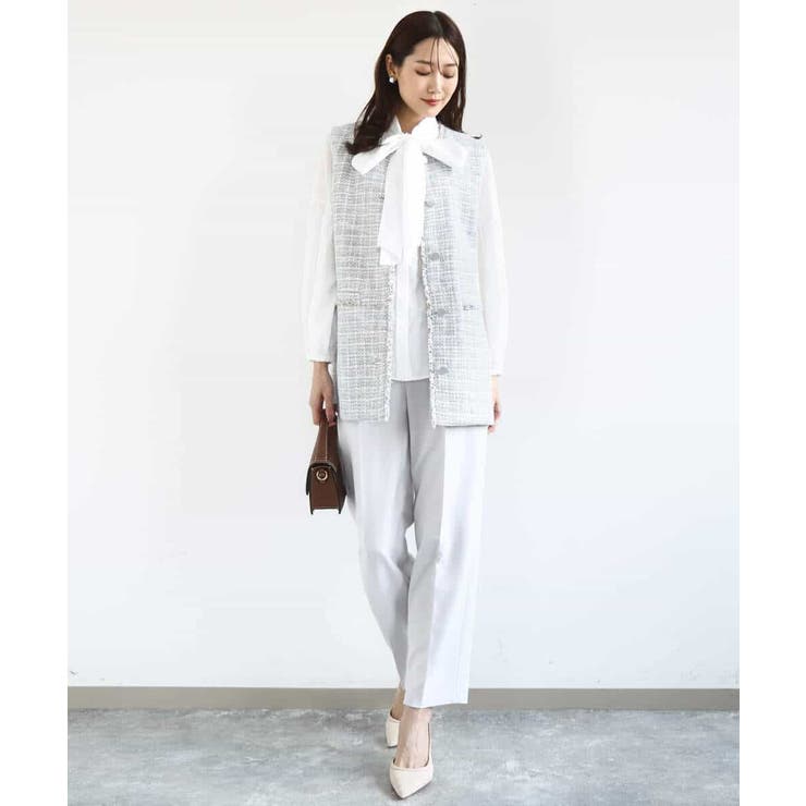 ダブルクロス テーパードパンツ/セットアップ対応/防シワ/ストレッチ/洗える | MK MICHEL KLEIN | 詳細画像25 