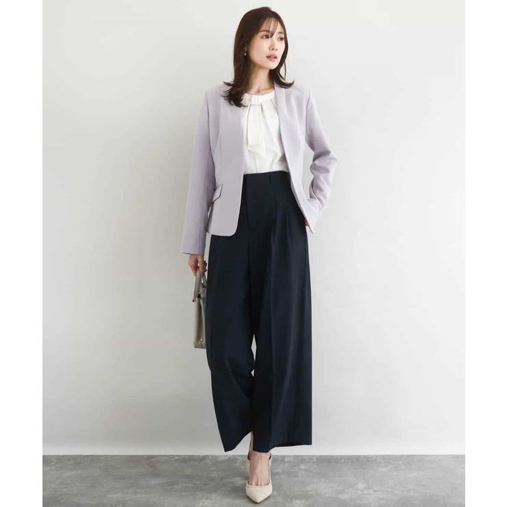 2タックストレートワイドパンツ/洗える | MK MICHEL KLEIN | 詳細画像11 