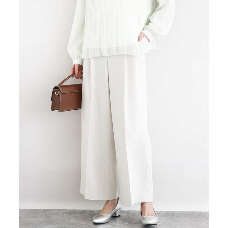 2タックストレートワイドパンツ/洗える | MK MICHEL KLEIN | 詳細画像17 