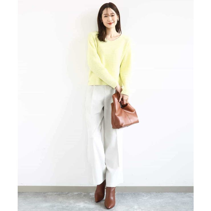 2タックストレートワイドパンツ/洗える | MK MICHEL KLEIN | 詳細画像34 