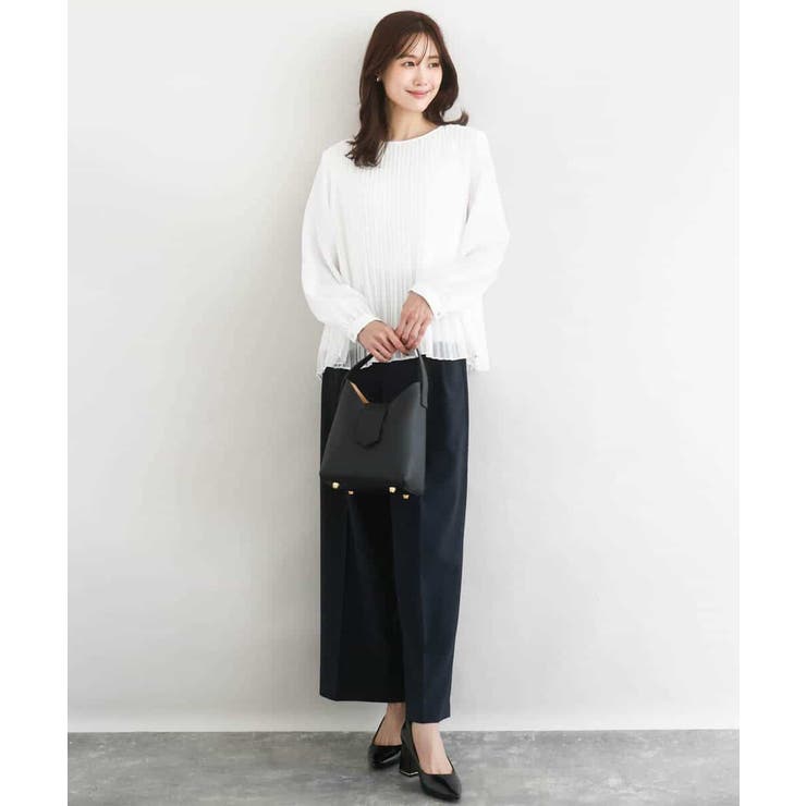 2タックストレートワイドパンツ/洗える | MK MICHEL KLEIN | 詳細画像4 