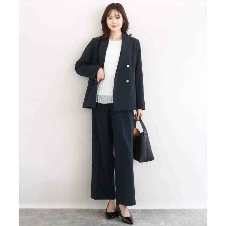 2タックストレートワイドパンツ/洗える | MK MICHEL KLEIN | 詳細画像6 