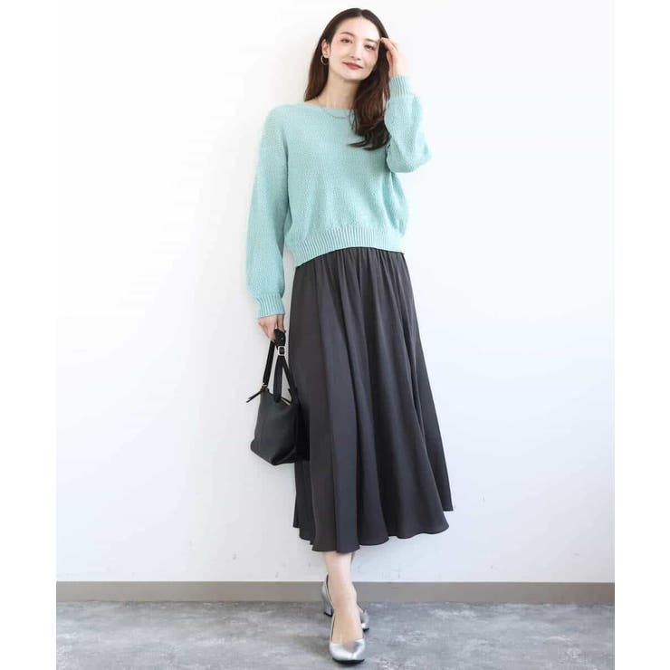 サテンガウチョパンツ/接触冷感/UVカット/洗える | MK MICHEL KLEIN | 詳細画像18 