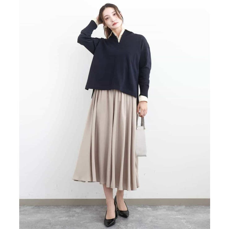 サテンガウチョパンツ/接触冷感/UVカット/洗える | MK MICHEL KLEIN | 詳細画像5 