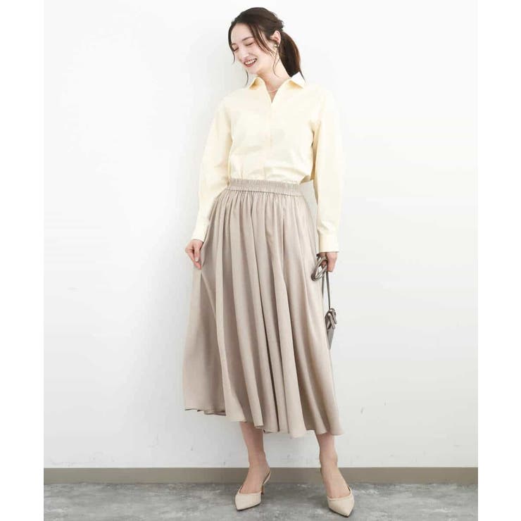 サテンガウチョパンツ/接触冷感/UVカット/洗える | MK MICHEL KLEIN | 詳細画像7 