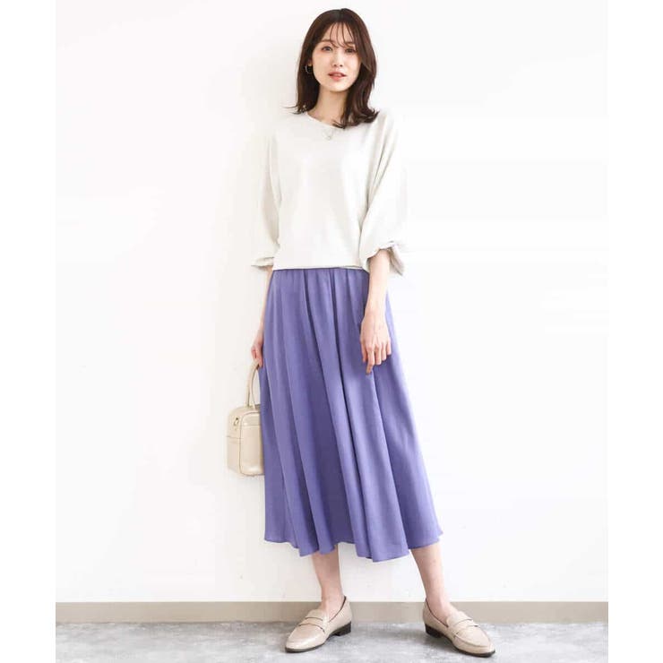 サテンガウチョパンツ/接触冷感/UVカット/洗える | MK MICHEL KLEIN | 詳細画像9 