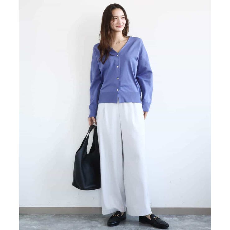 TRストレッチワイドパンツ/洗える | MK MICHEL KLEIN | 詳細画像14 