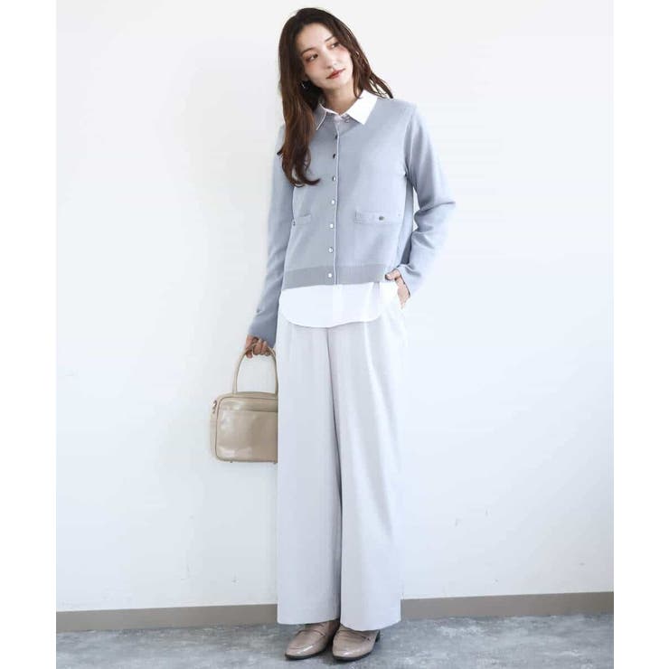 TRストレッチワイドパンツ/洗える | MK MICHEL KLEIN | 詳細画像19 