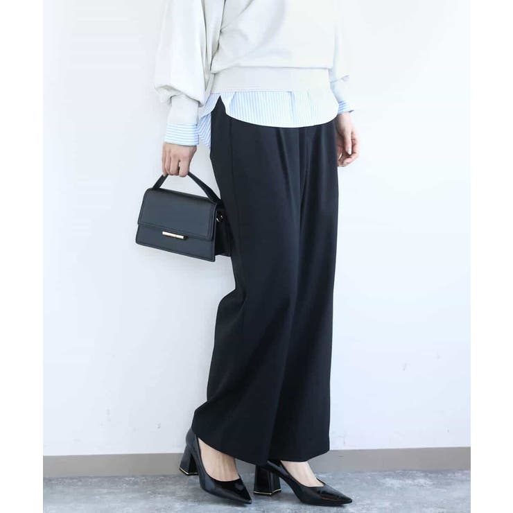 TRストレッチワイドパンツ/洗える | MK MICHEL KLEIN | 詳細画像2 