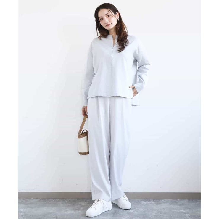 TRストレッチワイドパンツ/洗える | MK MICHEL KLEIN | 詳細画像7 