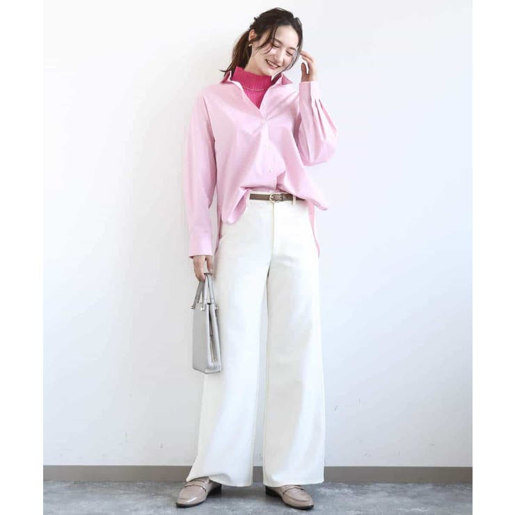 デニムライク ストレートワイドパンツ/洗える | MK MICHEL KLEIN | 詳細画像17 