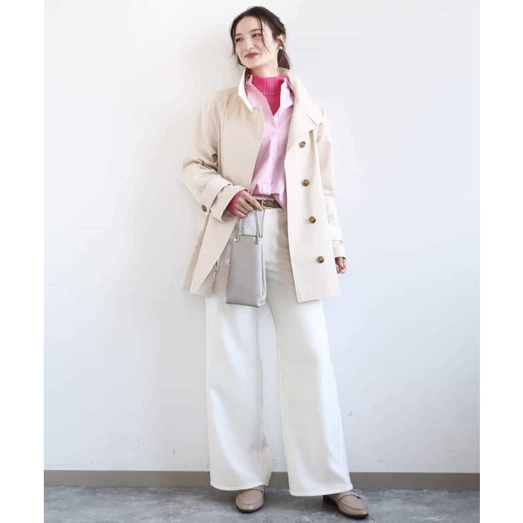 デニムライク ストレートワイドパンツ/洗える | MK MICHEL KLEIN | 詳細画像20 