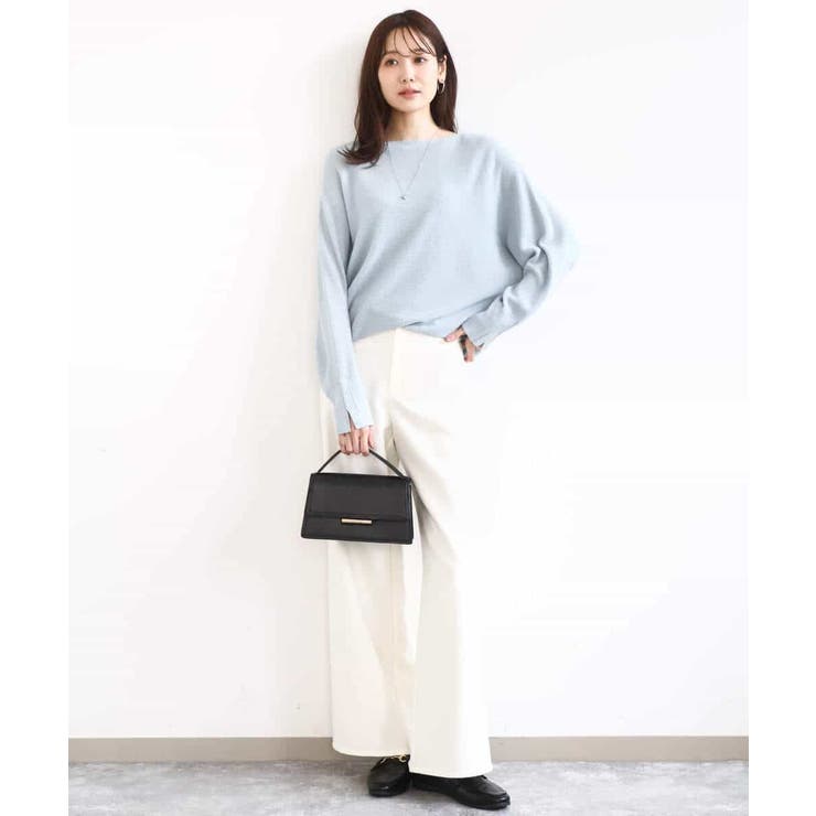 デニムライク ストレートワイドパンツ/洗える | MK MICHEL KLEIN | 詳細画像27 